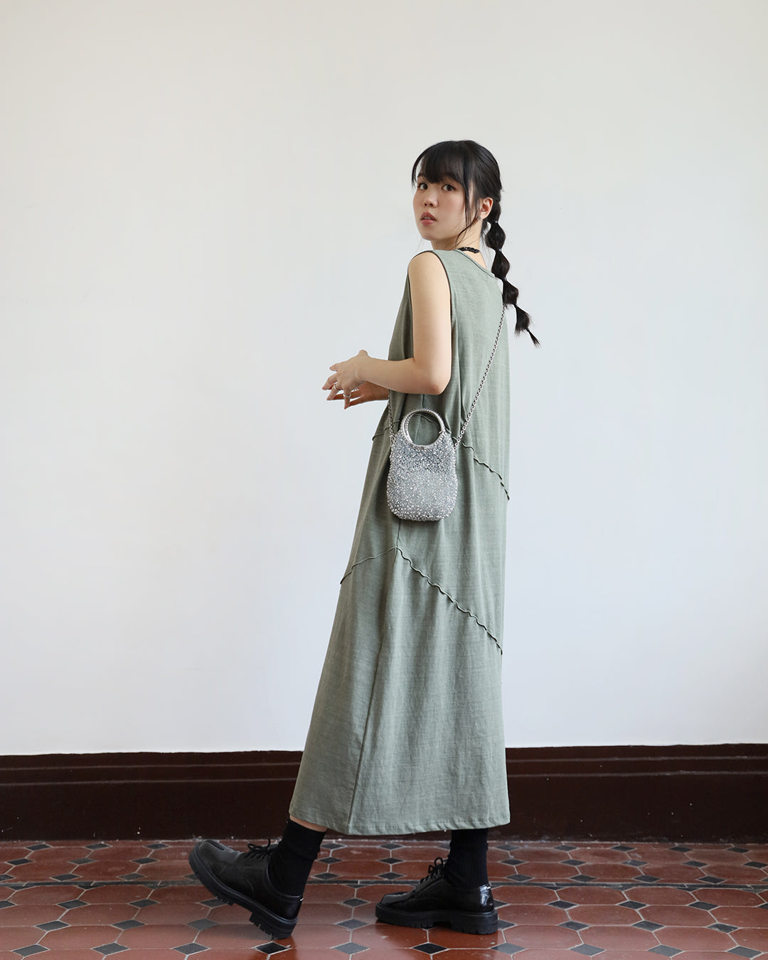 Seamed Details Dress