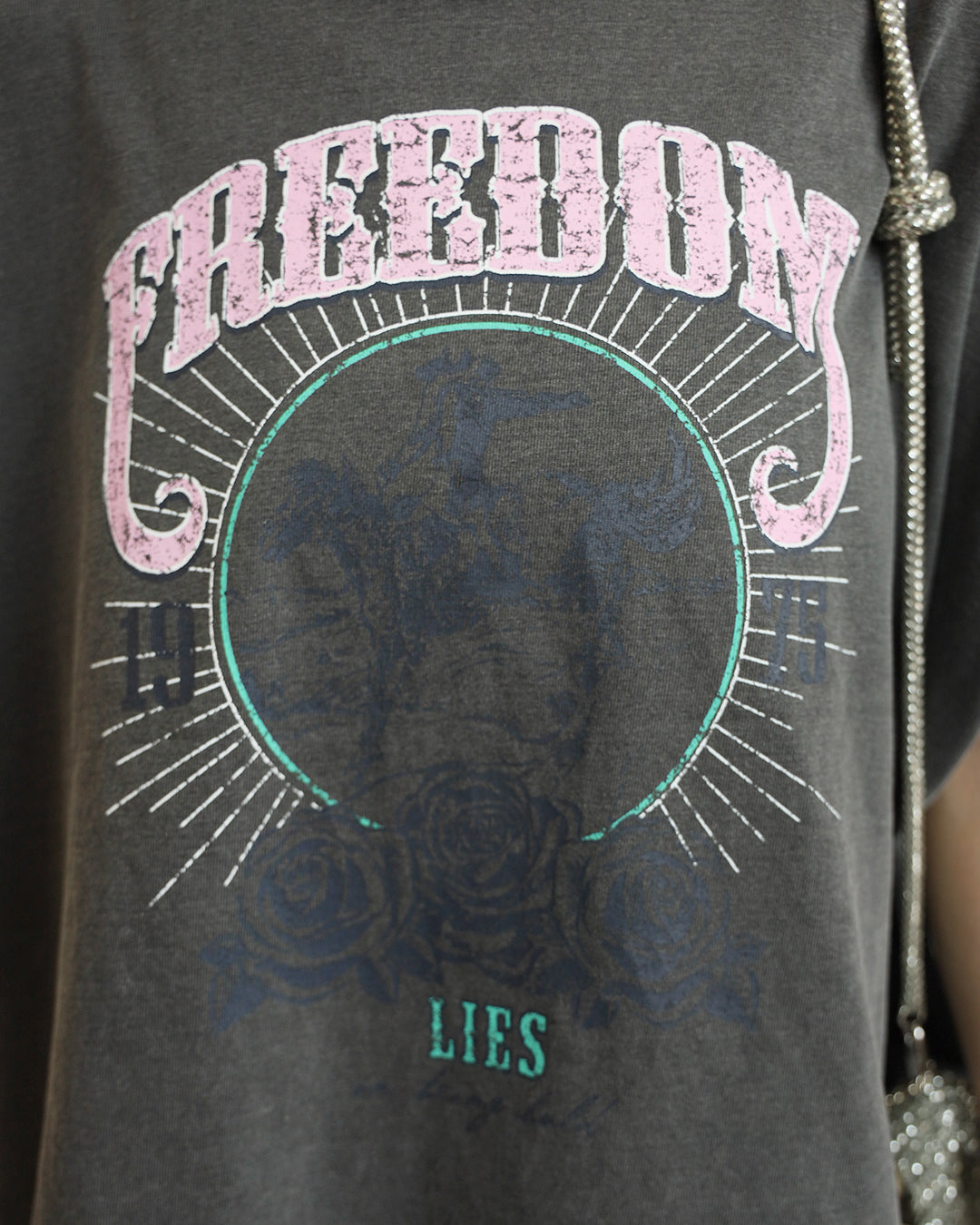 Lace Layer Printed Tee