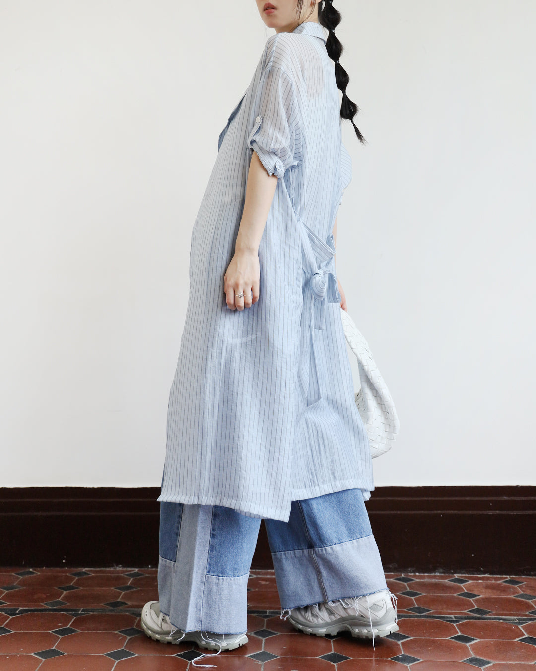 Pinstriped Dress/ Outer (3 colors)
