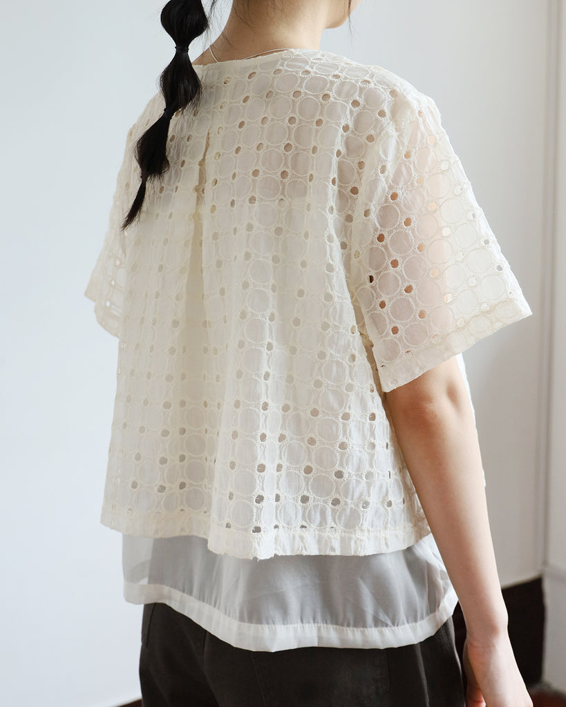 Layered Crochet Top
