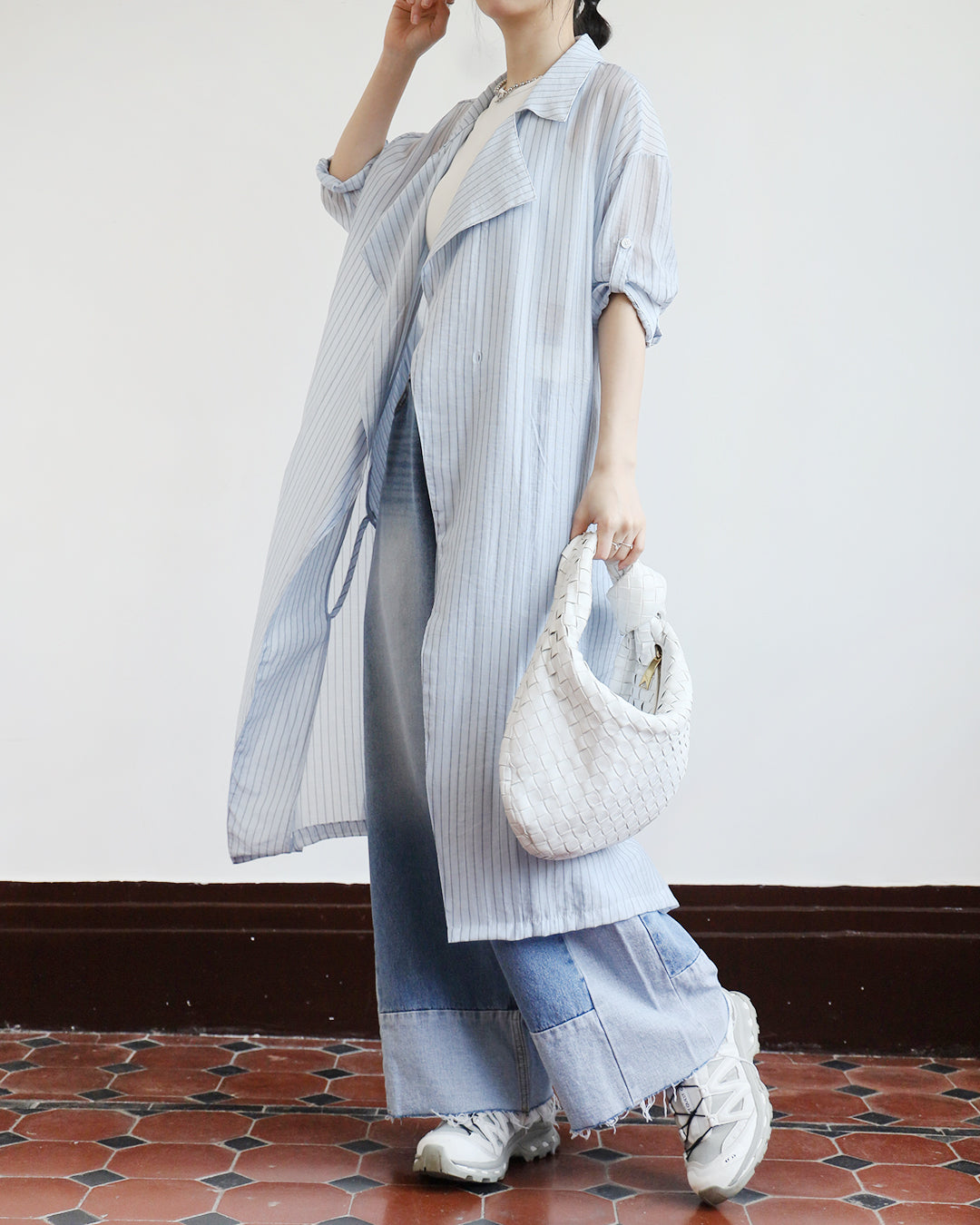 Pinstriped Dress/ Outer (3 colors)
