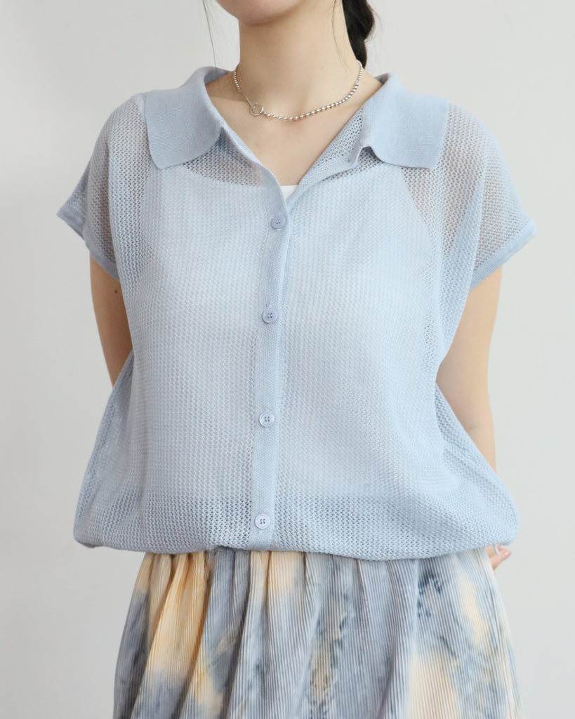 2 in 1 Mesh Knit Polo Vest (3 colors)