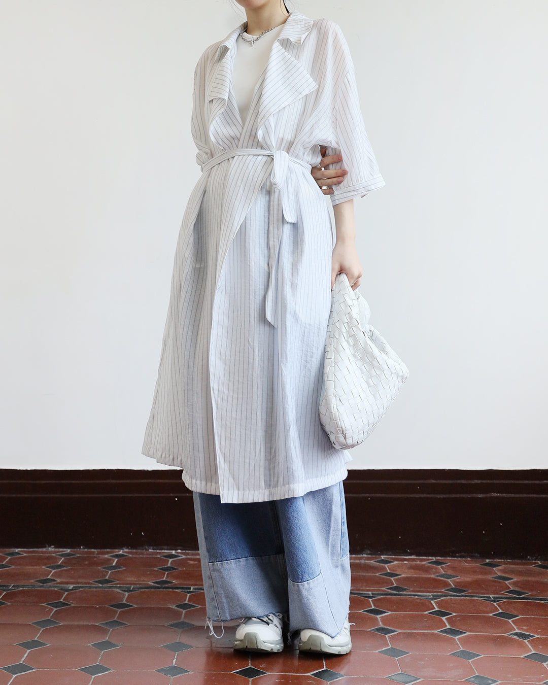 Pinstriped Dress/ Outer (3 colors)