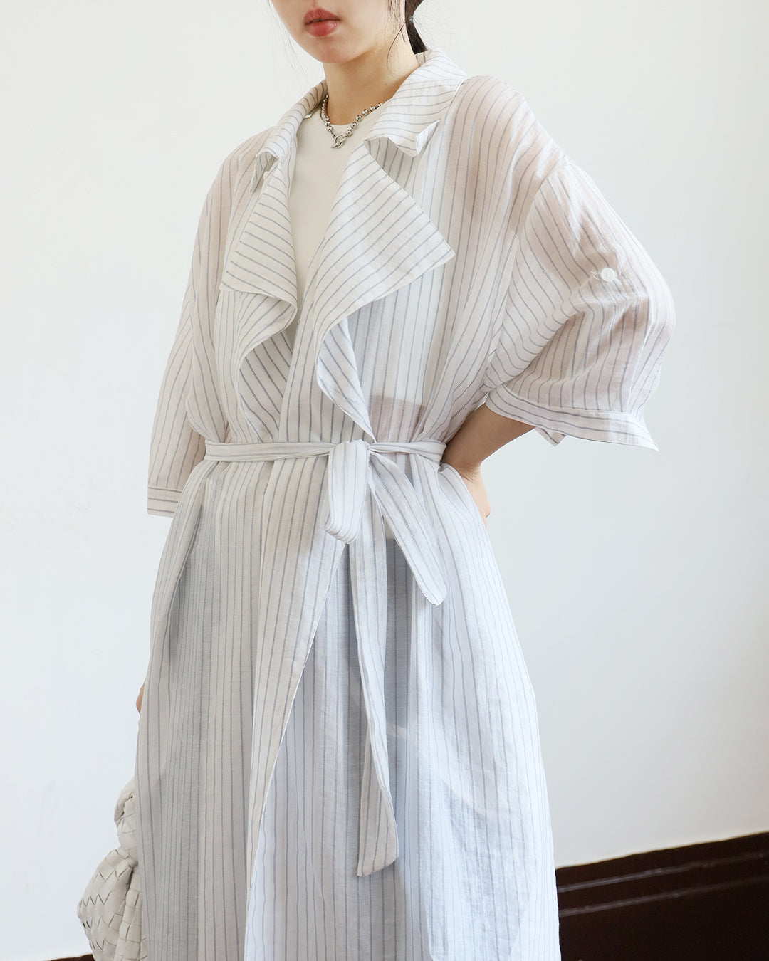 Pinstriped Dress/ Outer (3 colors)