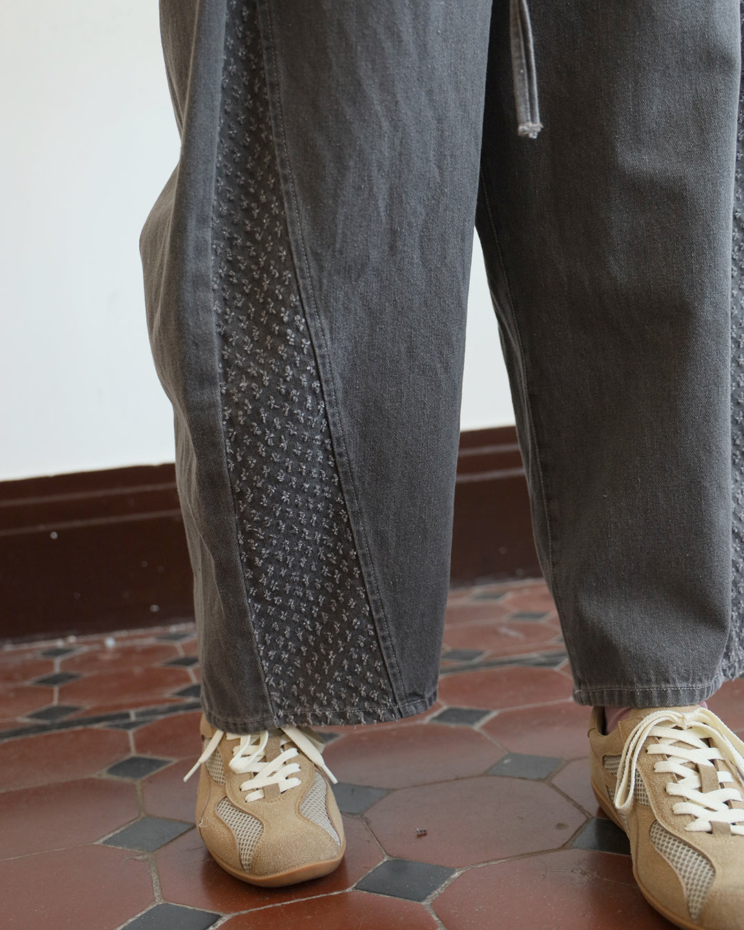 Japan Brand-Grey Mix Fabric Jeans