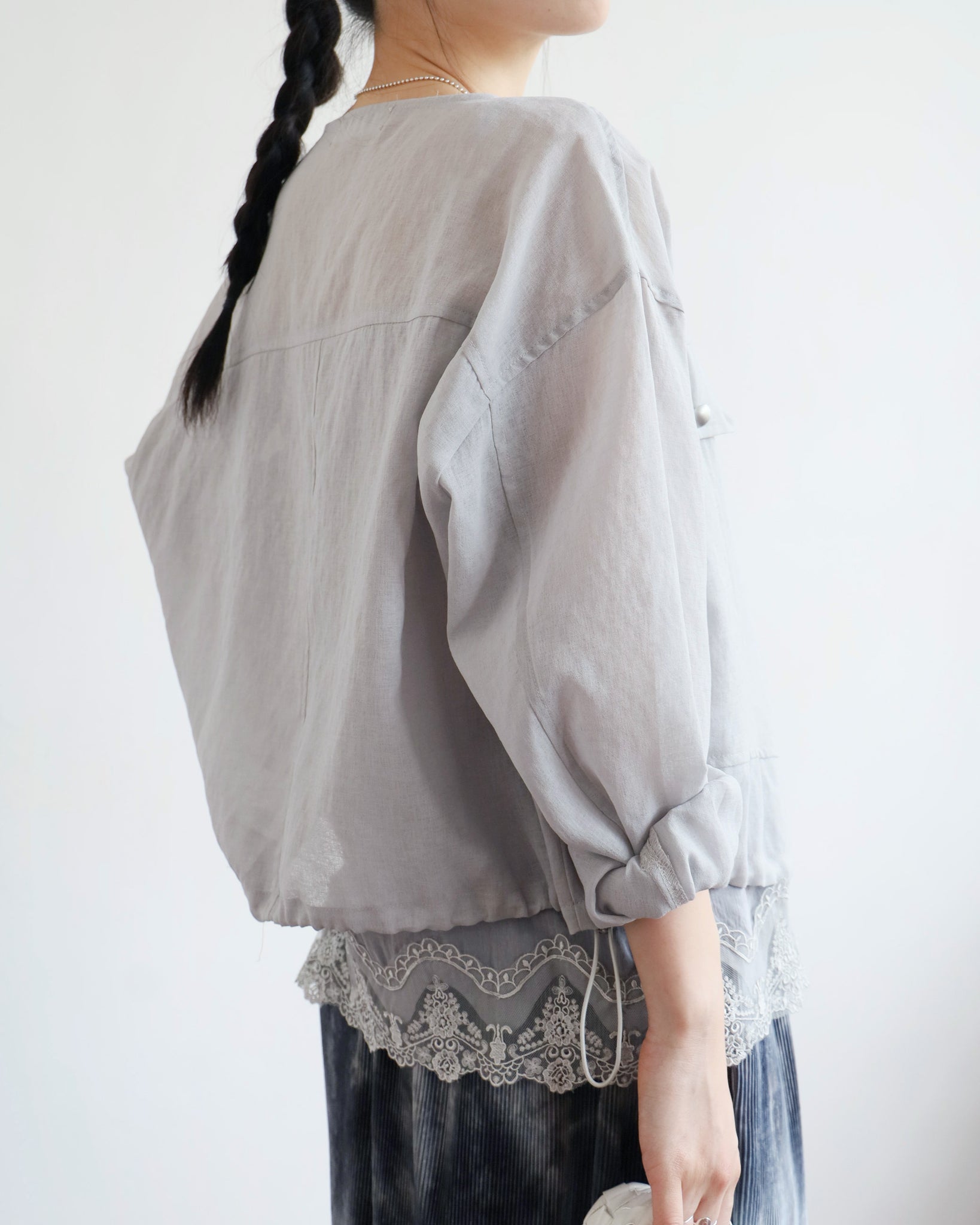 Mesh Drawstring Outer (3 colors)