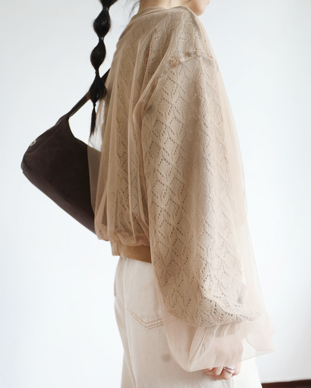 Reversible Mesh Layer Crochet Jacket (2 color)