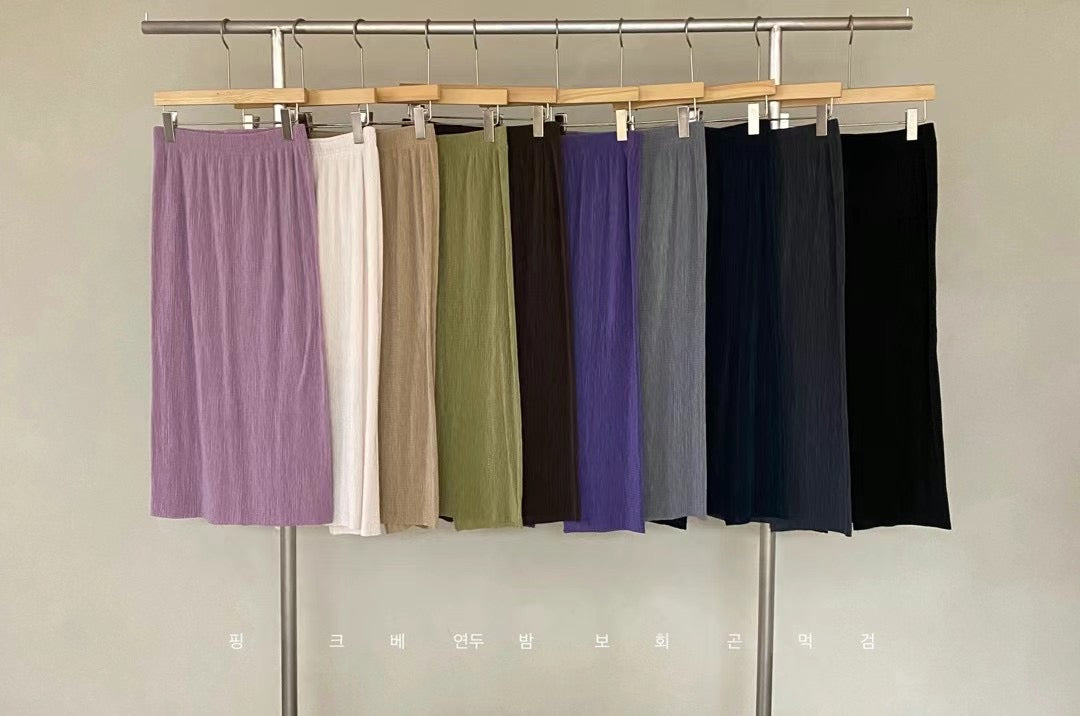 Comfy Pleated Skirt (9 color)