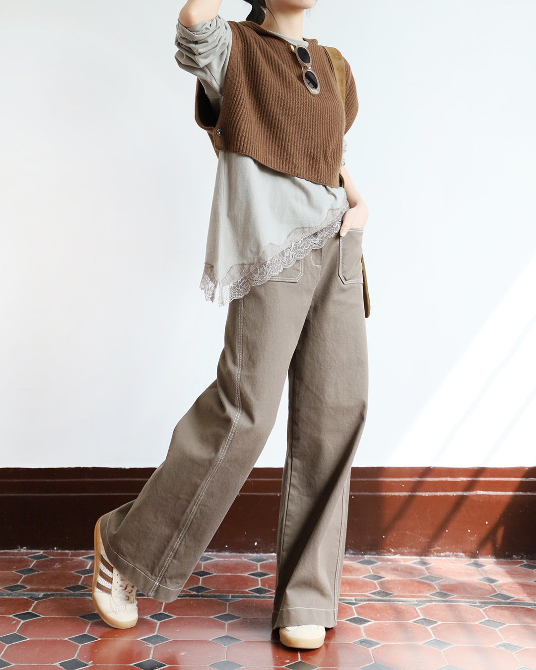 Hooded Knit Vest (3 color)