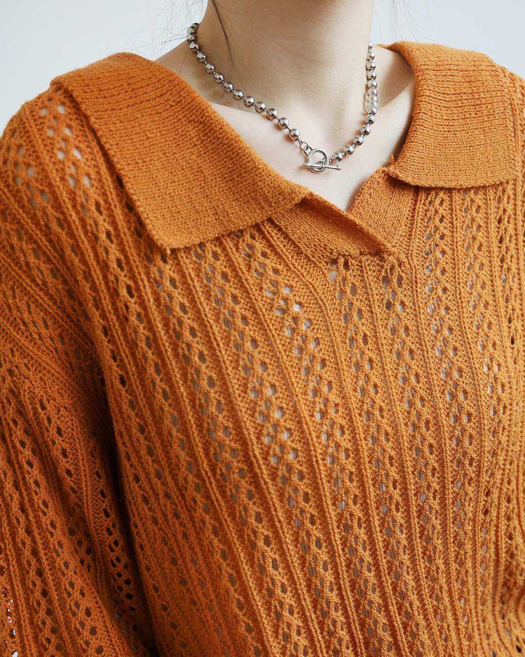 Crochet Polo Shirt (3 colors)