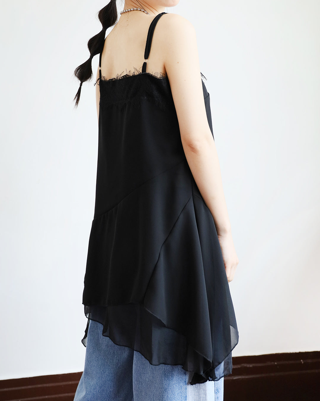 Asymmetric Chiffon Cami Dress (2 colors)