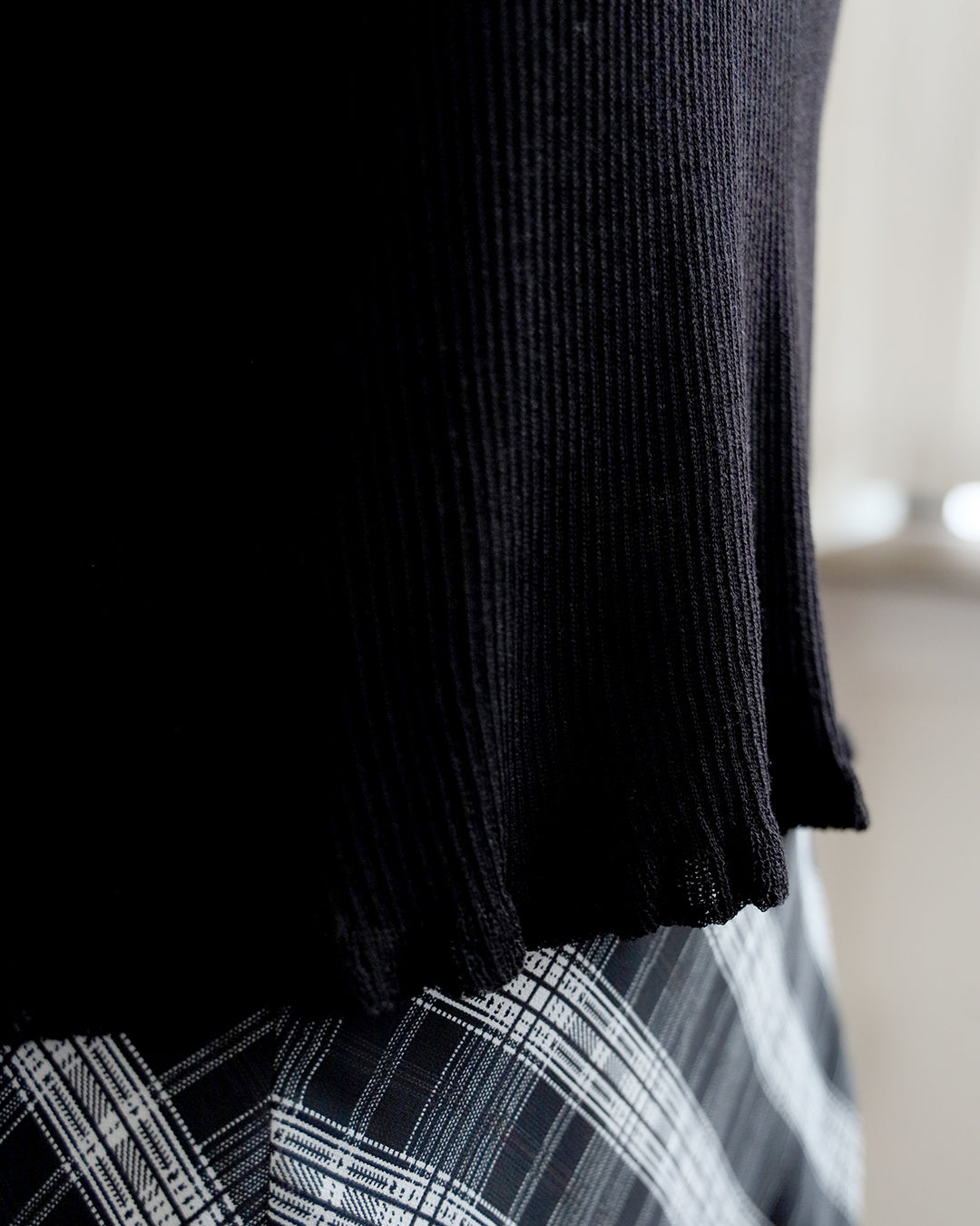 Ruffle Trimmed Knit Top