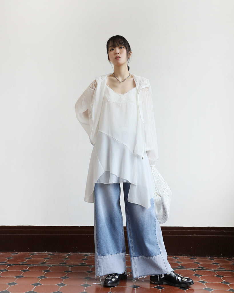 Asymmetric Chiffon Cami Dress (2 colors)