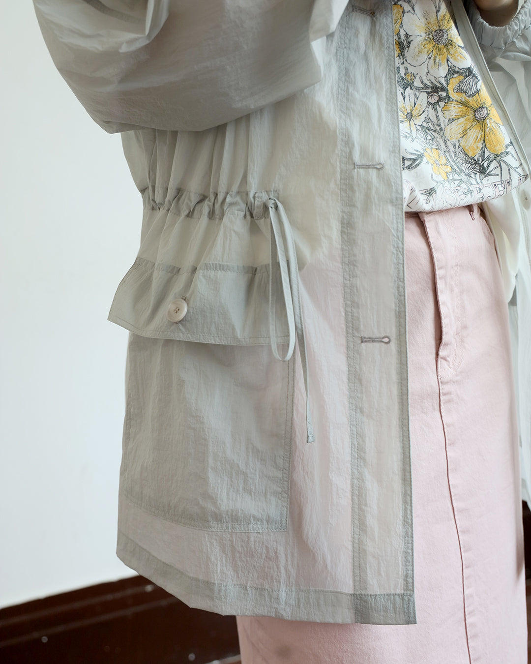 Sheer Windbreaker Jacket