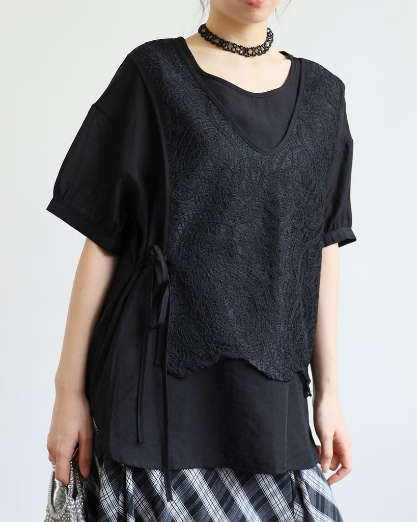 Embroidery Layer Top (2 color)