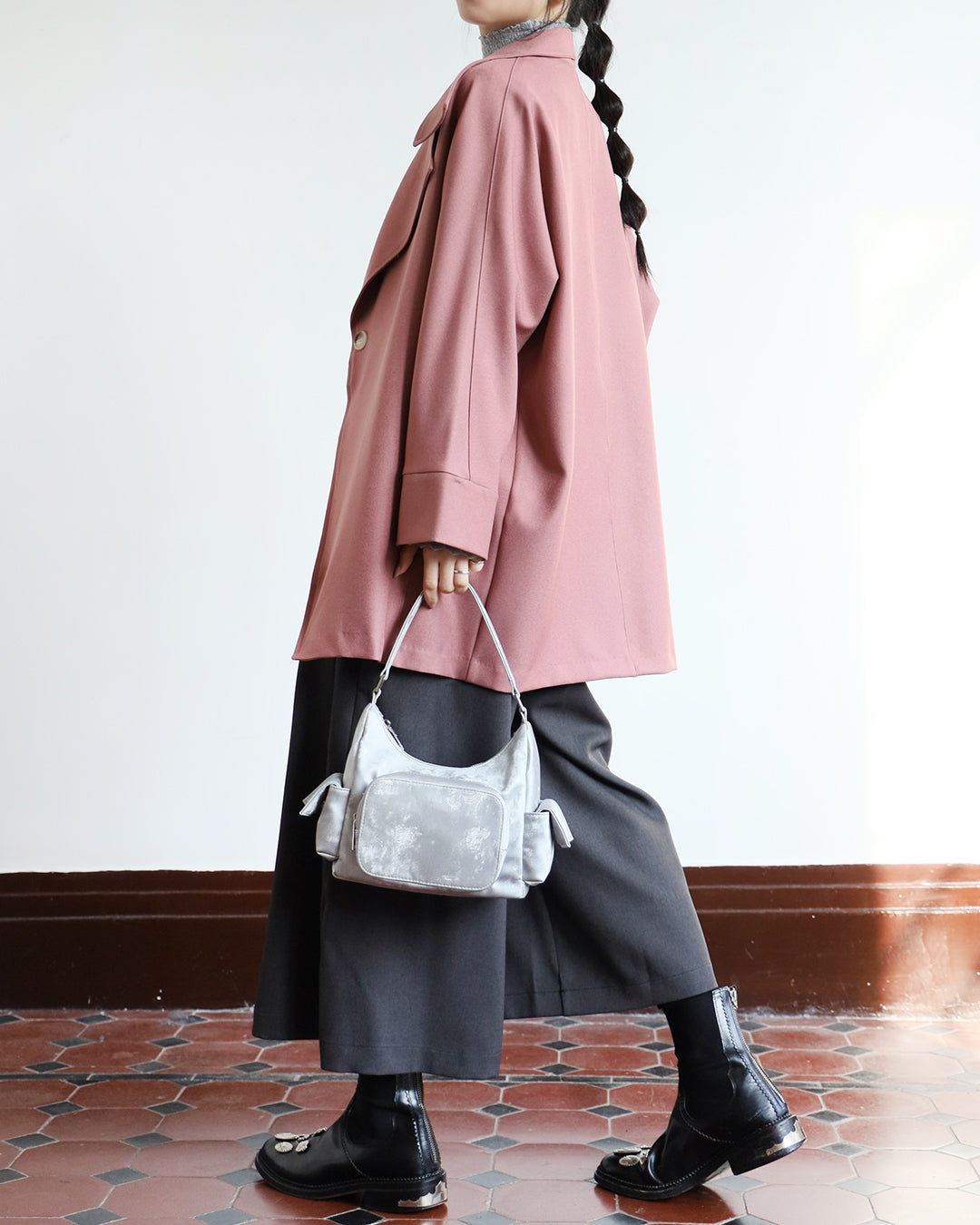 Mid-Length Trench Coat （2 color)