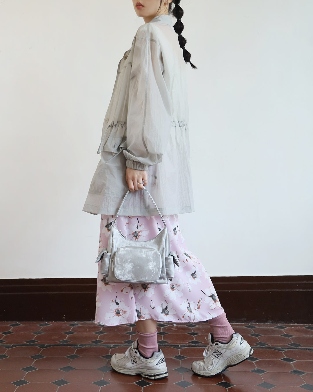 Floral Midi Skirt (2 color)