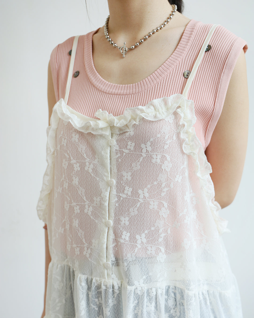 Lace Tiered Cami Dress (2 colors)