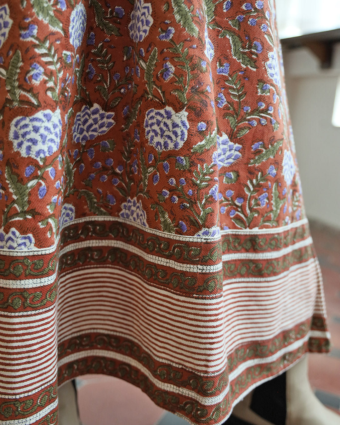 Hand Block Printed Dress (2 color)