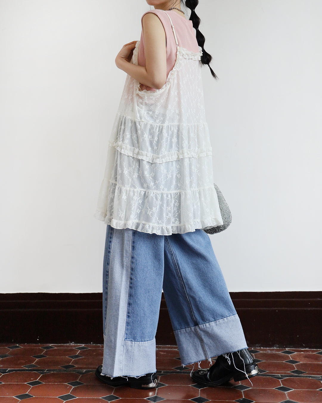 Lace Tiered Cami Dress (2 colors)