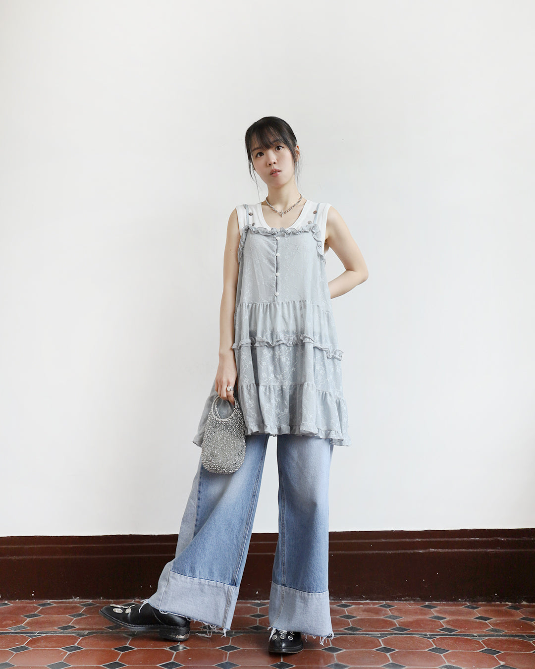 Lace Tiered Cami Dress (2 colors)