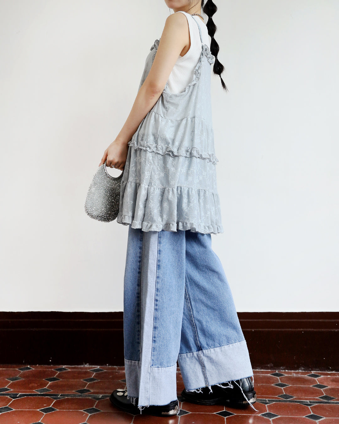Lace Tiered Cami Dress (2 colors)