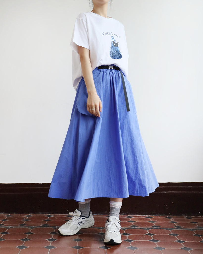 Belted Skater Skirt