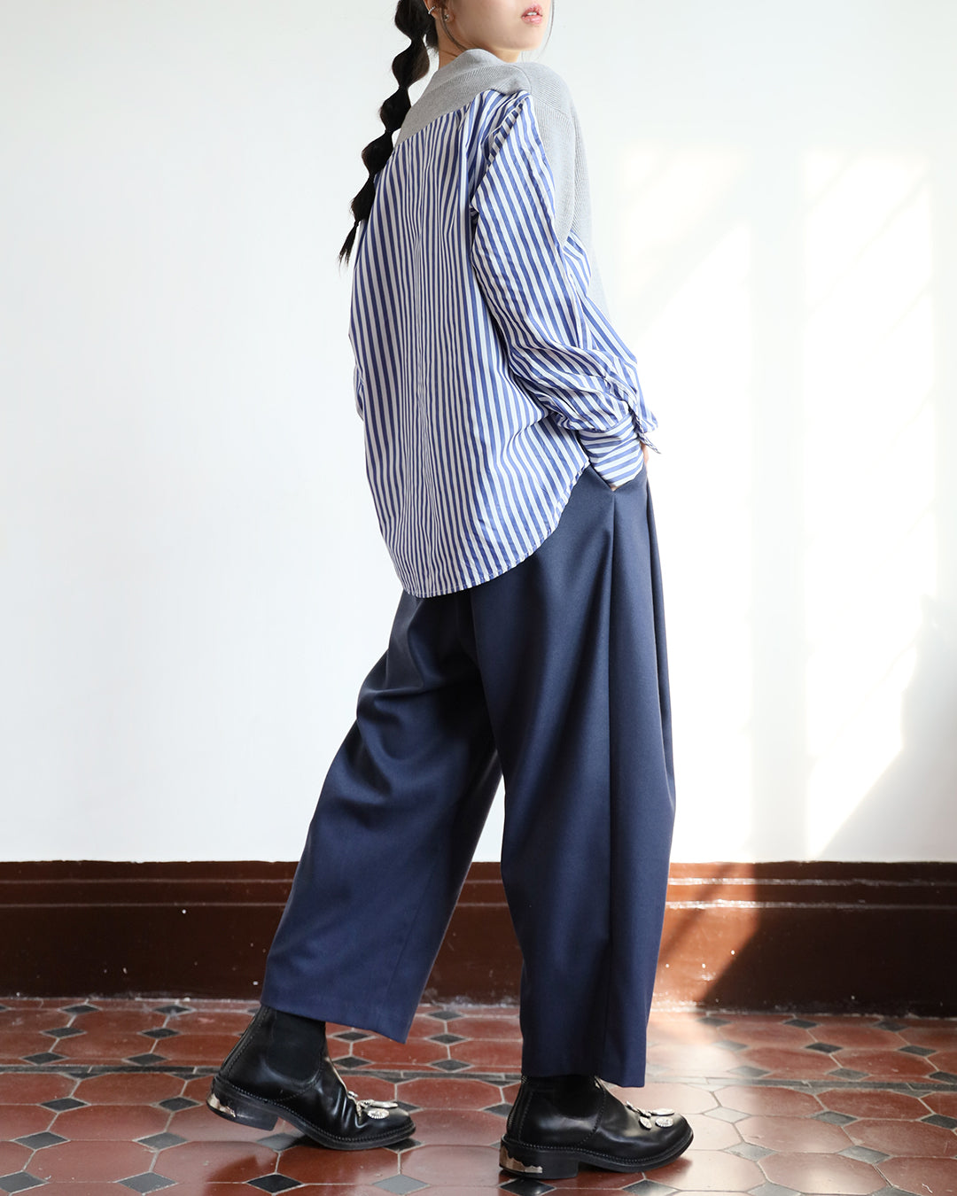 Side Pleated Pants (3 color)