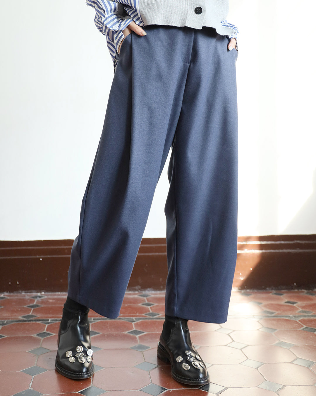 Side Pleated Pants (3 color)