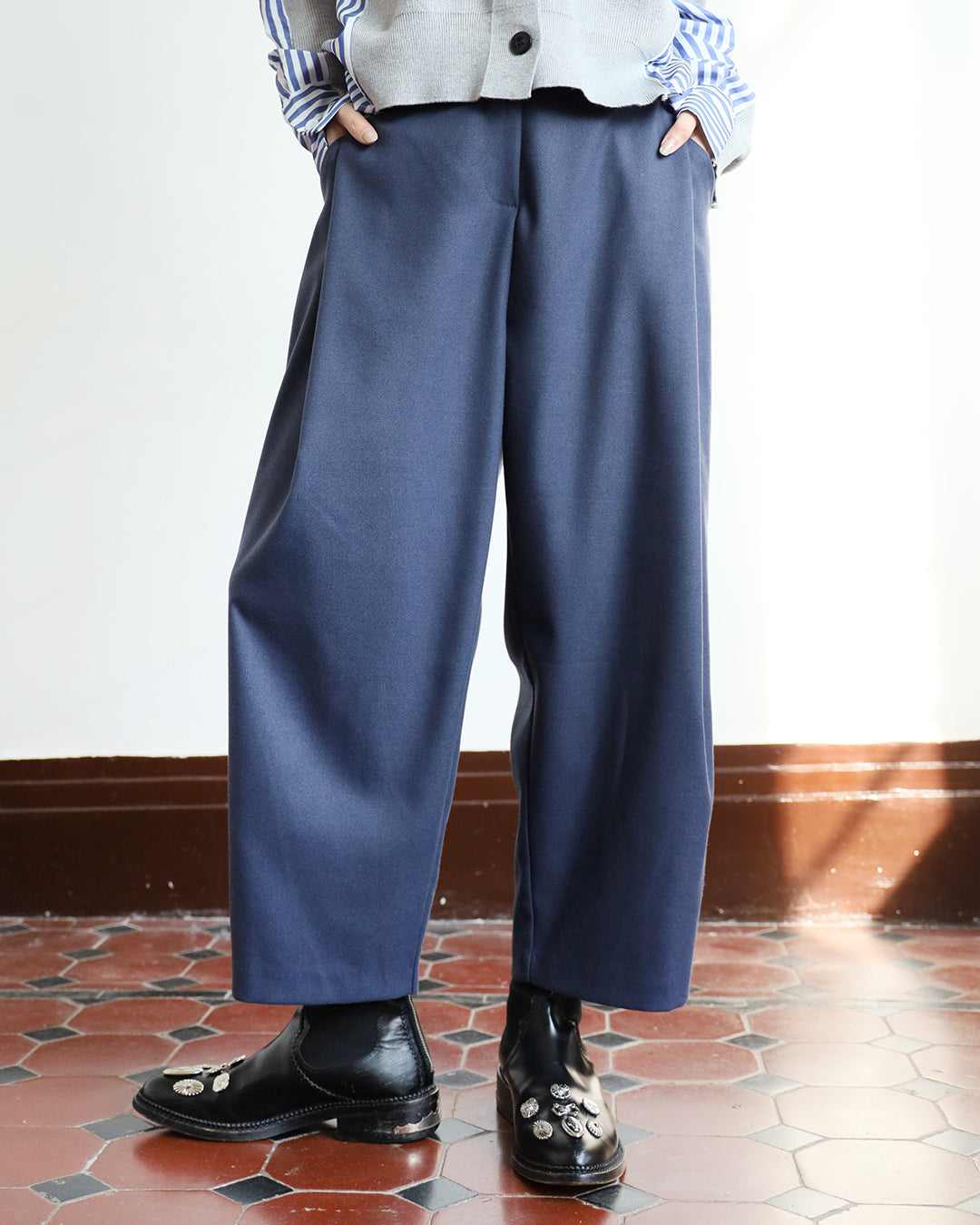 Side Pleated Pants (3 color)