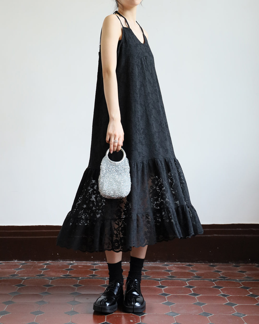 Lace Tiered Cami Dress (2 color)