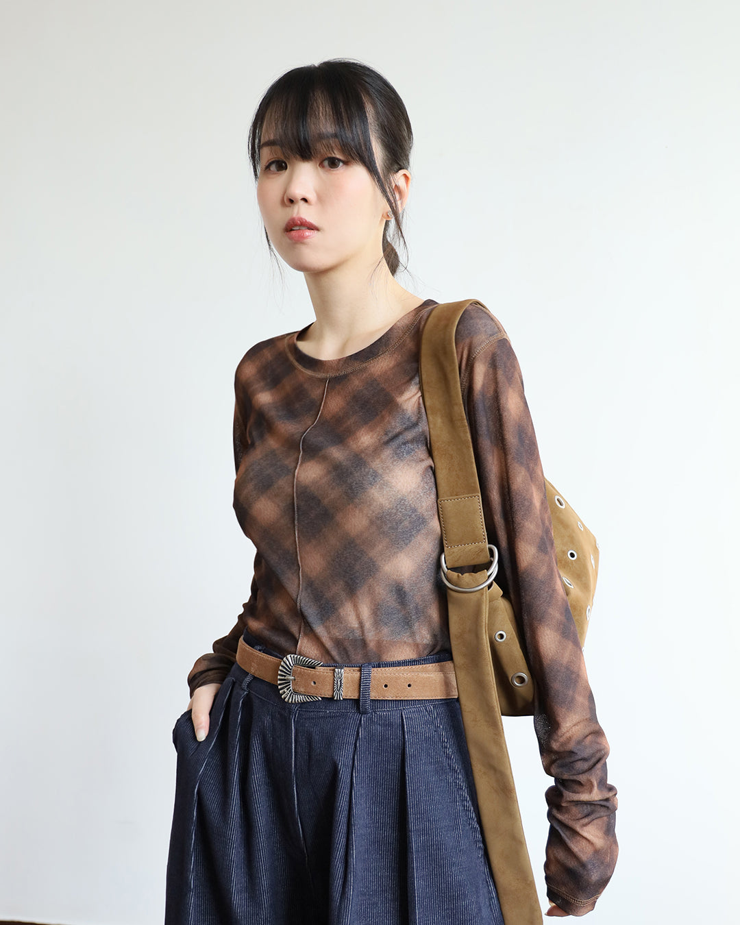 Checker Mesh Top (3 color)