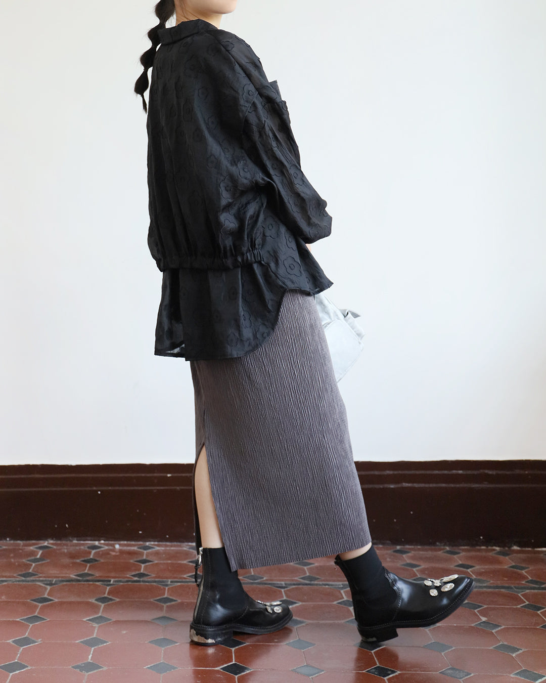 Floral Layer Back Jacket (2 color)