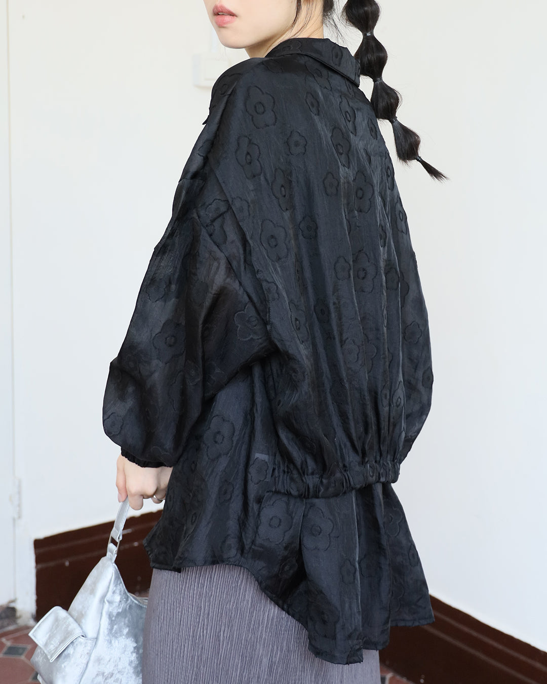 Floral Layer Back Jacket (2 color)