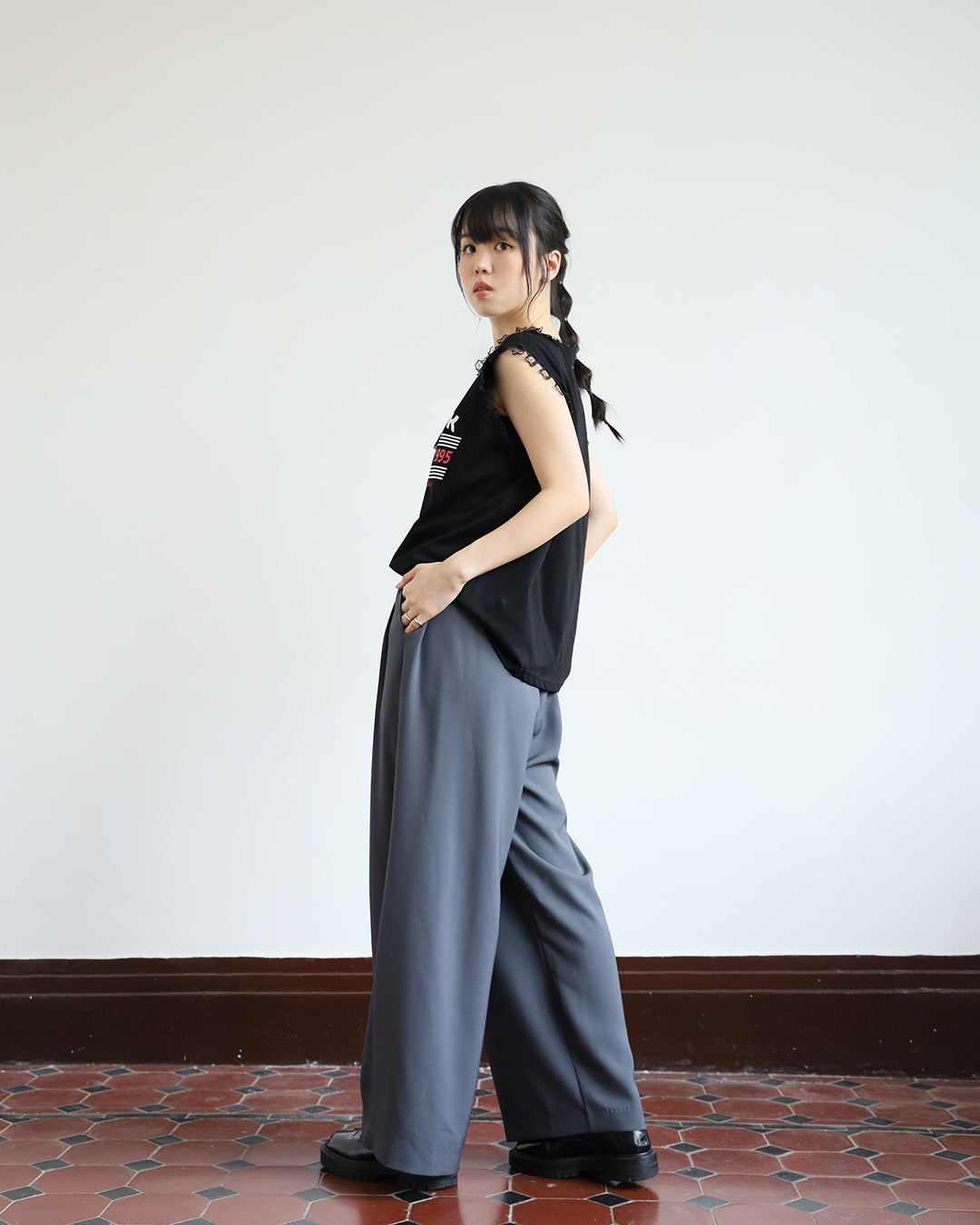 Pleated Pants