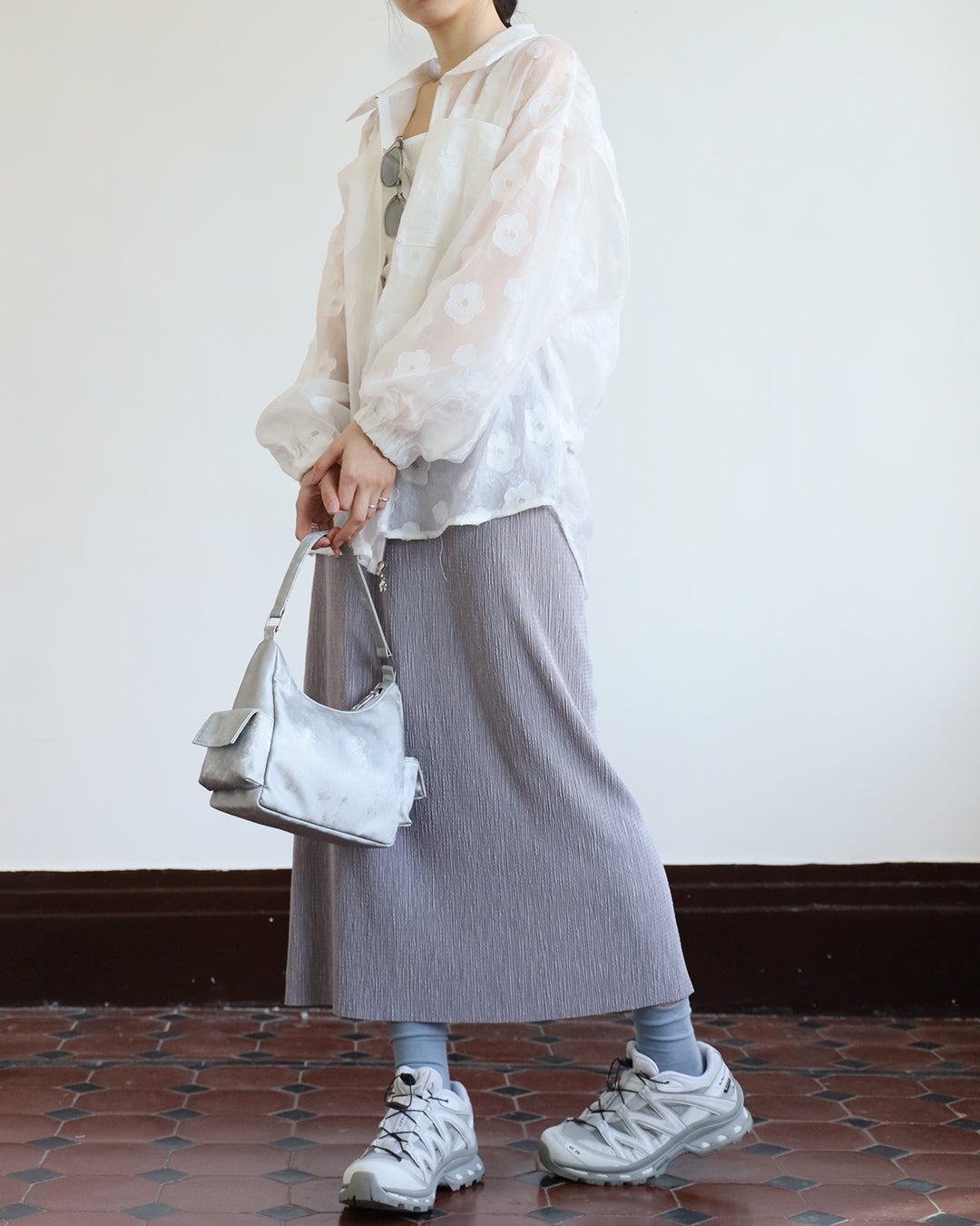 Floral Layer Back Jacket (2 color)