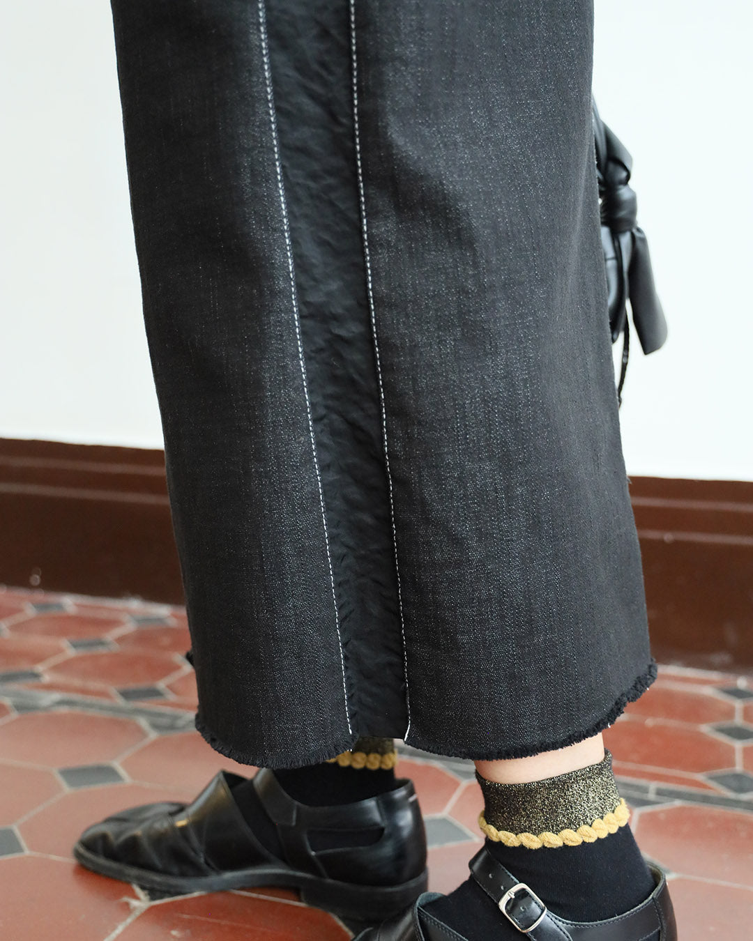 Front Split Elastic Comfy Skirt (2 color) (S-L)