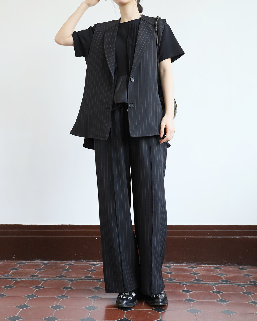 Pinstriped Pants