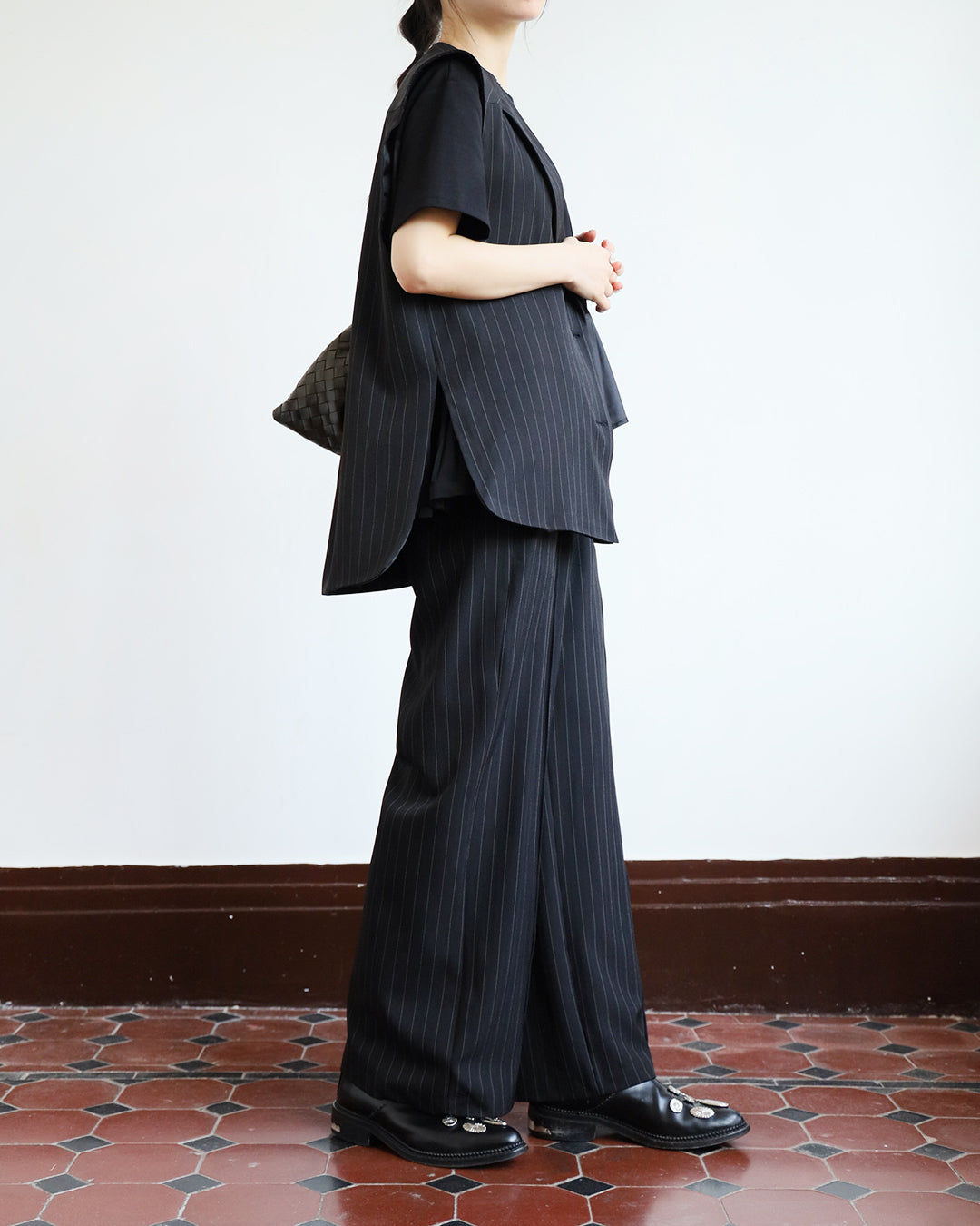 Pinstriped Pants