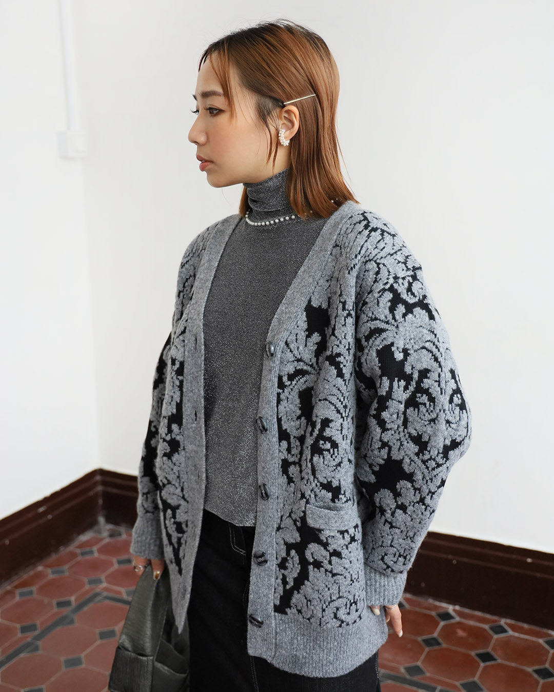 Jacquard Knitted Cardigan (4 color)