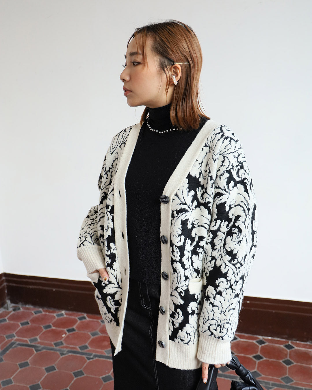 Jacquard Knitted Cardigan (4 color)