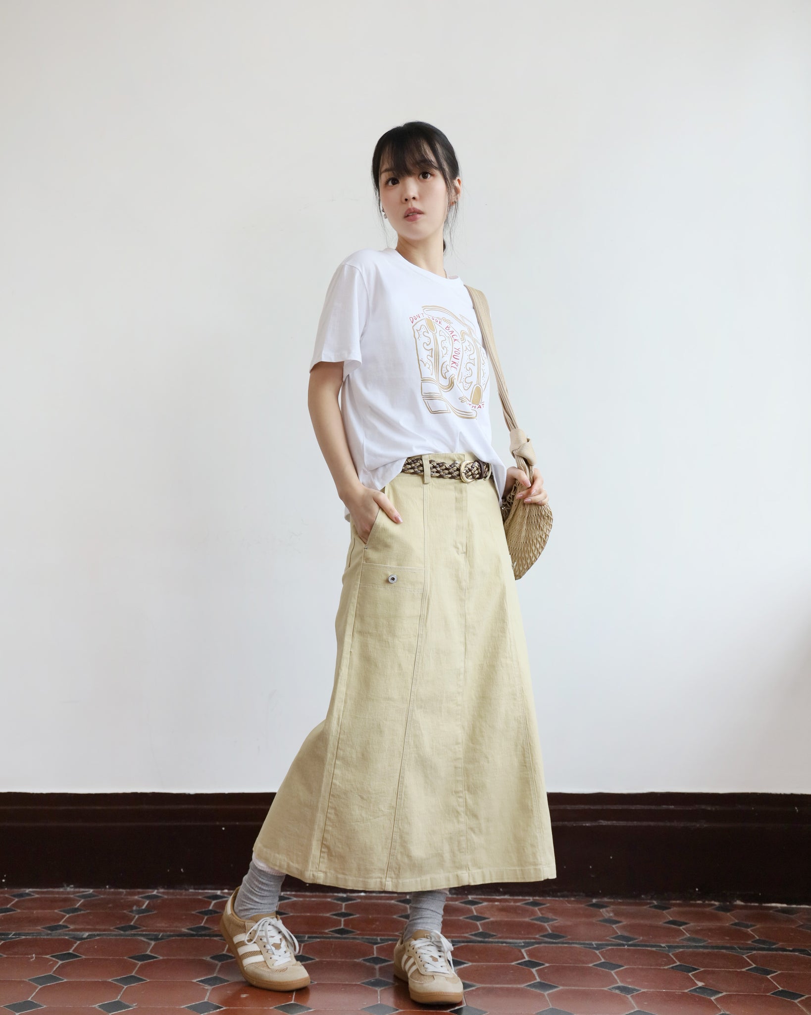 *Side Pocket Pencil Denim Skirt (3 colors | Size S-L)