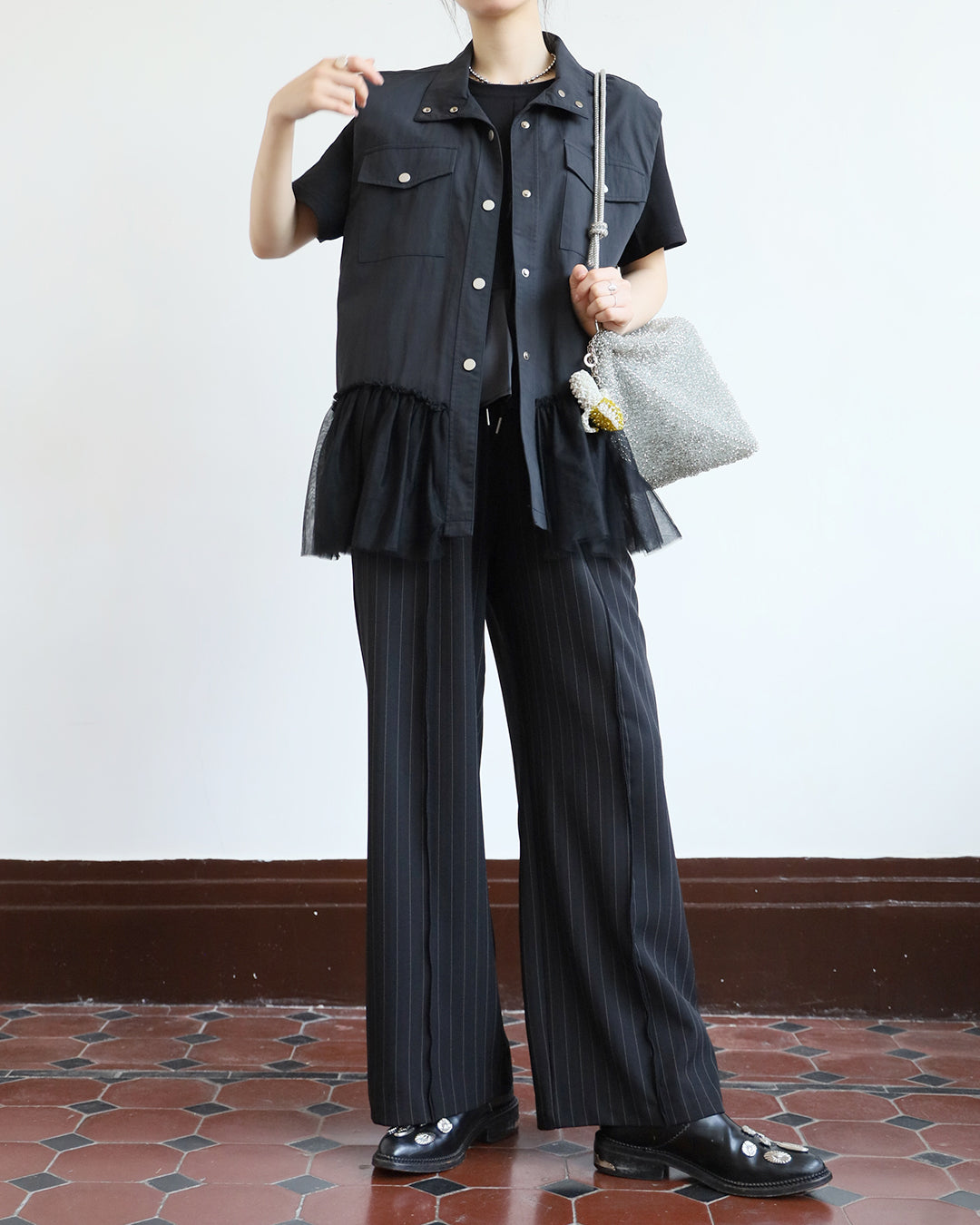 Pinstriped Pants