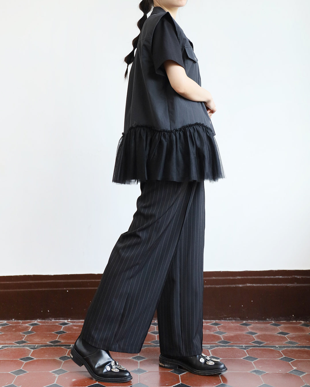 Pinstriped Pants