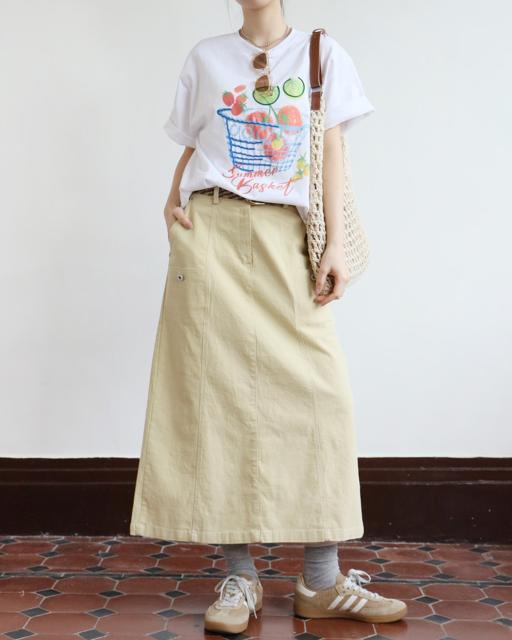*Side Pocket Pencil Denim Skirt (3 colors | Size S-L)