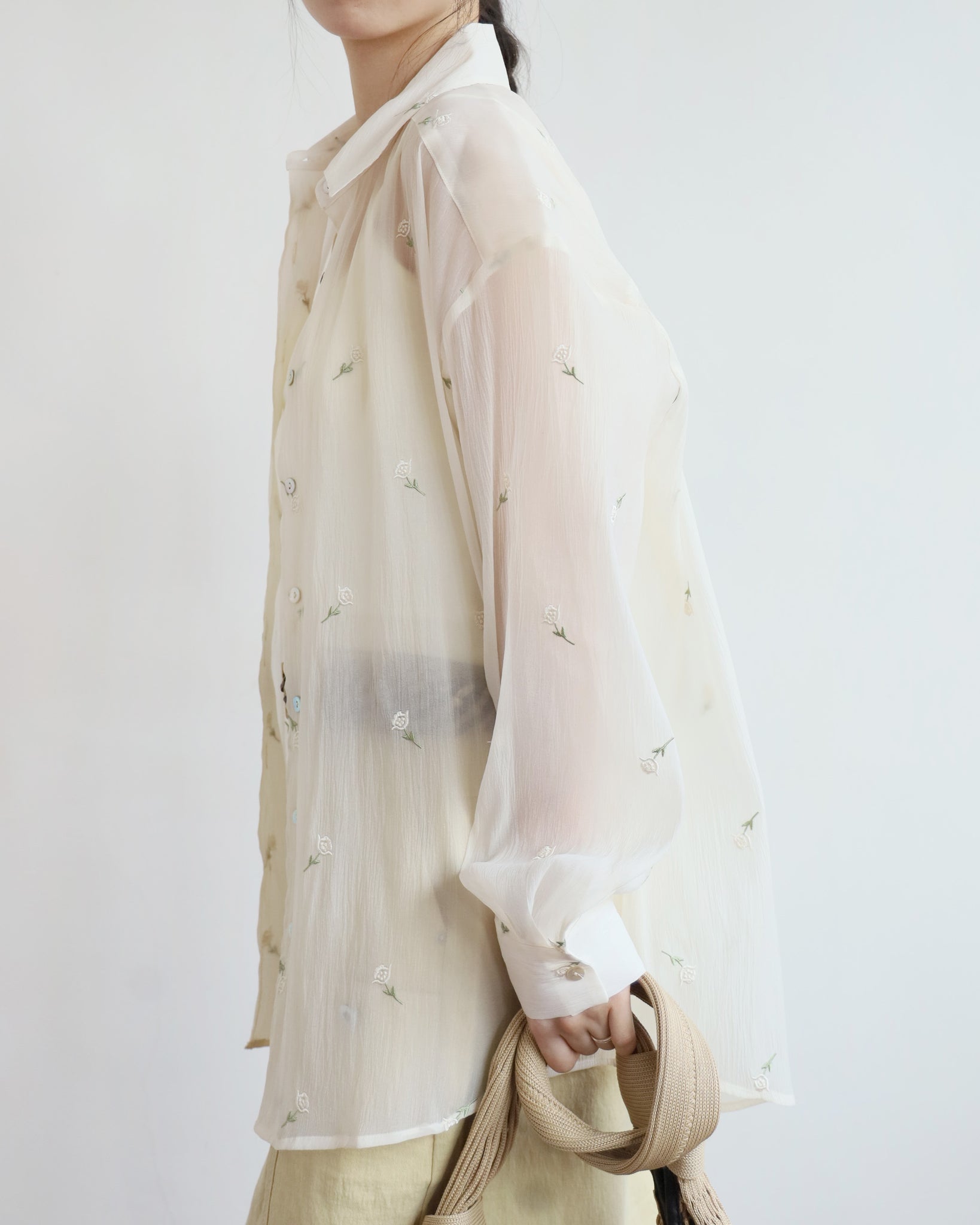 Embroidery Floral Shirt