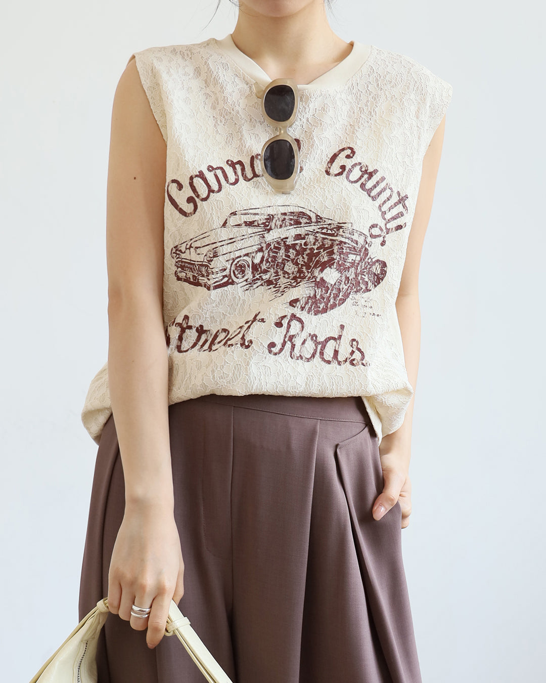 Lace Printed Vest