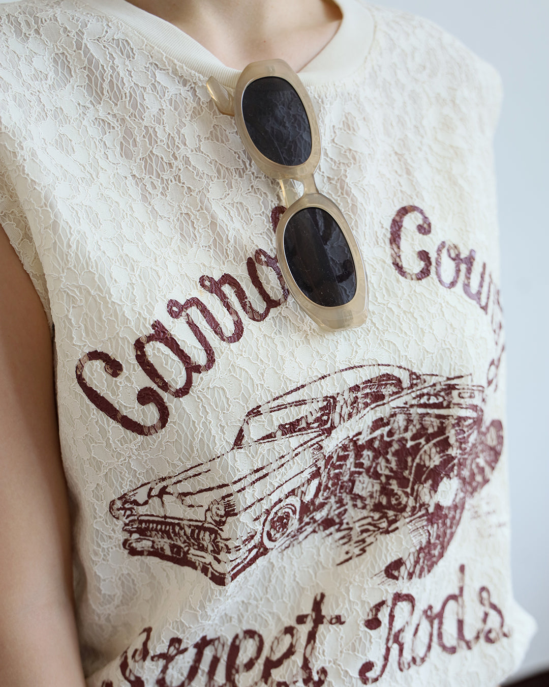 Lace Printed Vest