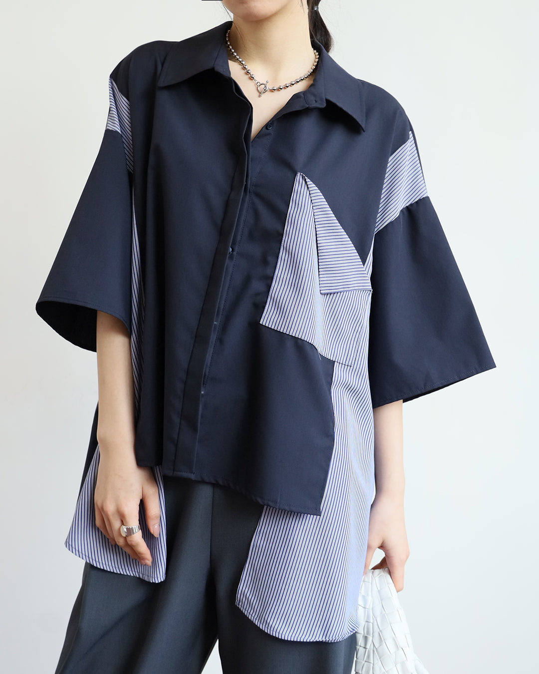 Pinstripe Inserted Shirt