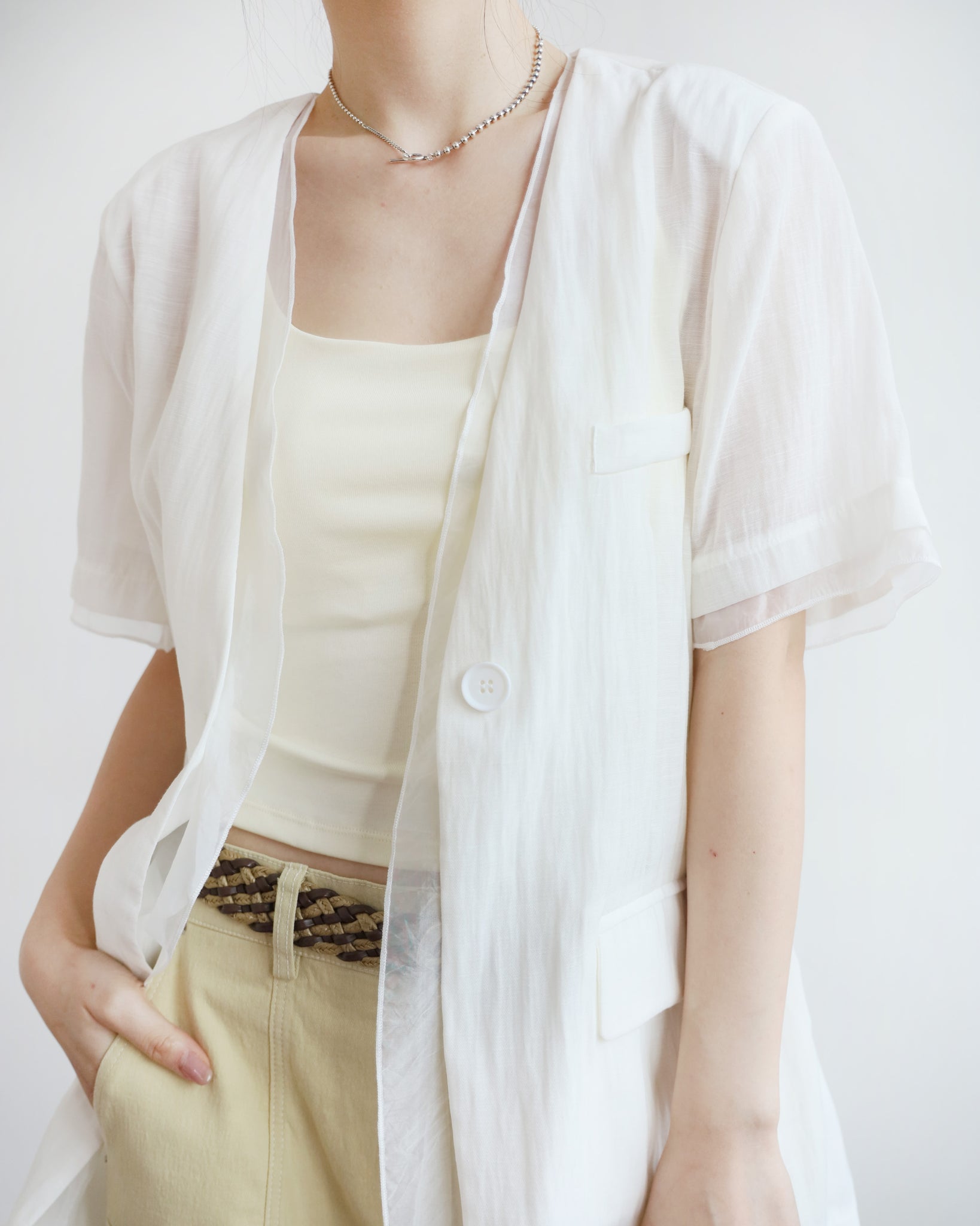 Summer Mesh Layer Blazer (3 colors)